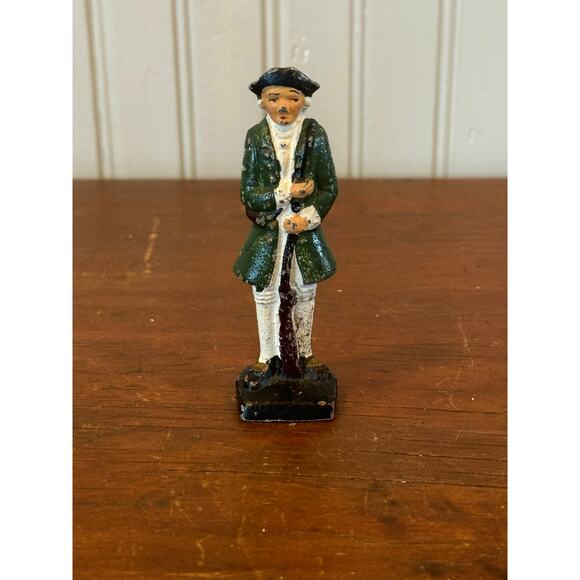 Vintage Cast Iron Soldiers And Cannons Lot Painted 1950s Toy Army Figures - Picture 8 of 9
